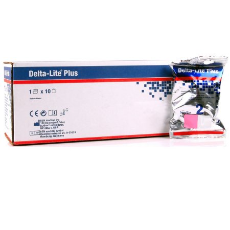 BSN Medical Cast Tape Delta-Lite® Plus 2 Inch X 12 Foot Fiberglass / Resin Pink - Box of 10 - 7345855-BX