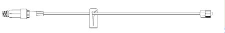 B. Braun IV Extension Set Safeday™ Needle-Free Port Small Bore 14 Inch Tubing - Case of 100 - 352902-CS