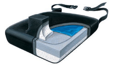Skil-Care Leg Abductor Seat Cushion 18 W X 16 D X 5 H Inch Foam / Gel - Each - 758015-EA
