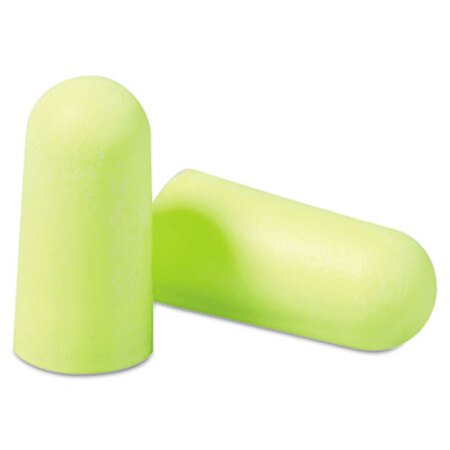 3M™ E-A-Rsoft Yellow Neon Soft Foam Earplugs, Cordless, Regular Size, 200 Pairs/Box - Box of 1 - MMM-3121250-BX