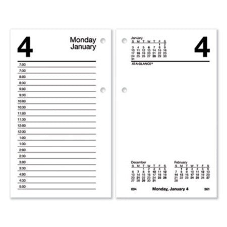 AT-A-GLANCE® Desk Calendar Refill with Tabs, 3.5 x 6, White Sheets, 2023 - Each - AAG-E717T50-EA