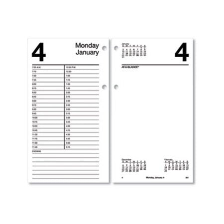 AT-A-GLANCE® Large Desk Calendar Refill, 4.5 x 8, White Sheets, 2023 - Each - AAG-E21050-EA