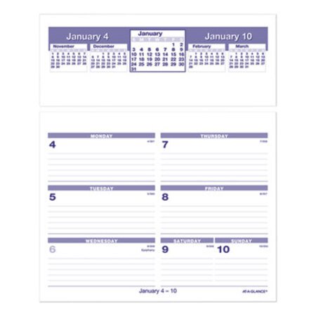 AT-A-GLANCE® Flip-A-Week Desk Calendar Refill, 7 x 6, White Sheets, 2023 - Each - AAG-SW705X50-EA