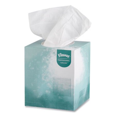 Kleenex® Naturals Facial Tissue for Business, BOUTIQUE POP-UP Box, 2-Ply, White, 90 Sheets/Box, 36 Boxes/Carton - CT/1 - KCC-21272-CT