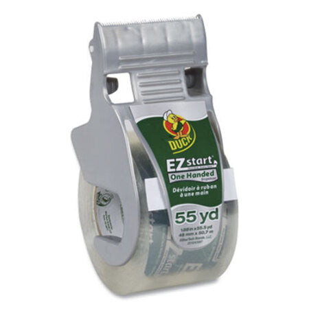 Duck® EZ Start Premium Packaging Tape with Dispenser, 1.5" Core, 1.88" x 55.5 yds, Clear - Roll of 1 - DUC-1259457-RL
