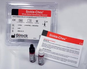 Streck Laboratories Sickle Cell Screening Test, Hemoglobin Electrophoresis Control Sickle-Chex® Whole Blood HGB S Positive Level / Negative Level 2 X 2.5 mL - Pack of 2 - 217653-PK