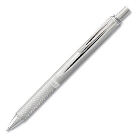 Pentel® EnerGel Alloy RT Gel Pen, Retractable, Medium 0.7 mm, Black Ink, Chrome Barrel - Each - PEN-BL407A-EA