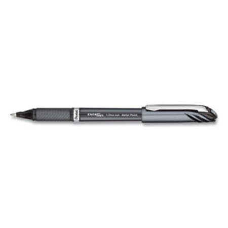 Pentel® EnerGel NV Gel Pen, Stick, Bold 1 mm, Black Ink, Black Barrel, Dozen - DZ/1 - PEN-BL30A-DZ