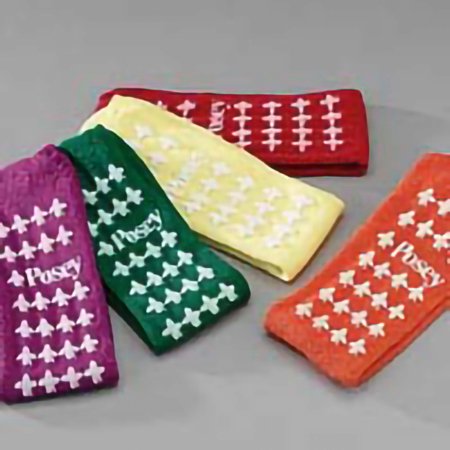 Tidi Products Slipper Socks Large Yellow Above the Ankle - Pair - 6239LY-PR