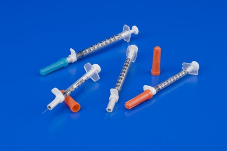 Cardinal Safety Tuberculin Syringe with Needle Magellan™ 1 mL 1/2 Inch 27 Gauge Sliding Safety Needle Regular Wall - Case of 500 - 8881882712-CS