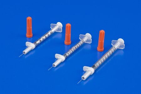 Cardinal Safety Insulin Syringe with Needle Magellan™ 0.5 mL 1/2 Inch 29 Gauge Sliding Safety Needle Regular Wall - Each - 8881892950-EA