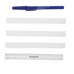 McKesson Surgical Skin Marker with Label McKesson Gentian Violet Regular Tip Ruler Sterile - Each - 19-0752-EA