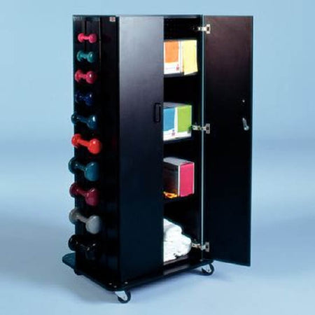 Patterson Medical Supply Storage Rack 30 W X 61 H X 24 D Inch, Multi Purpose, With Cabinet - Each - 927616-EA