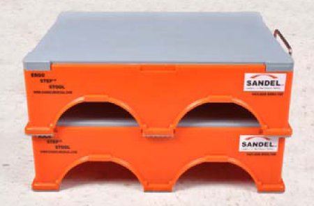 Sandel Medical Industries Step Stool Ergo-Step™ Stackable Bottom 2 Steps 5-1/4 Inch Step Height - Case of 4 - 1170-B-CS