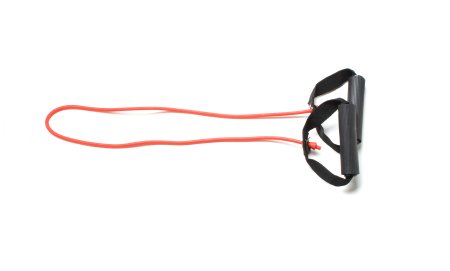 Fabrication Enterprises Exercise Resistance Tubing with Handles CanDo® Red 36 Inch Length Light Resistance - Each - 10-5552-EA