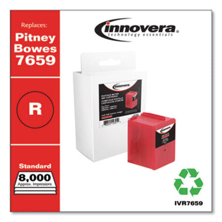 Innovera® Compatible Red Postage Meter Ink, Replacement for 765-9 (7659), 8,000 Page-Yield - Each - IVR-7659-EA