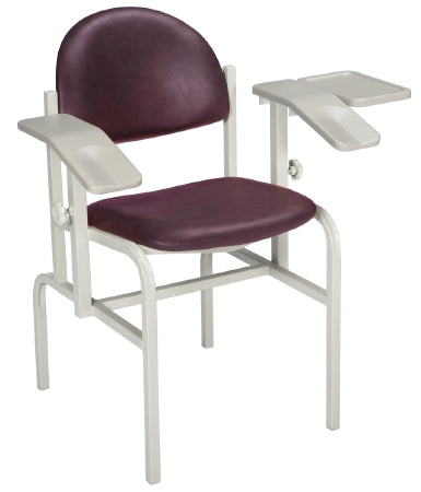 The Brewer Company Blood Drawing Chair Brewer 1500 Double Adjustable Armrests Dove Gray - Each - 1500-SP-US413-EA