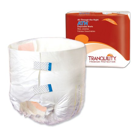 Principle Business Enterprises Unisex Adult Incontinence Brief Tranquility® ATN Large Disposable Heavy Absorbency - Case of 96 - 2186-CS