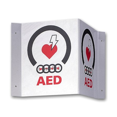 Zoll Medical Door / Wall Sign First Aid Sign ZOLL® Aed Automated External Defibrillator - Each - 9310-0738-EA