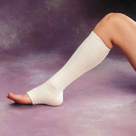 Patterson Medical Supply Elastic Tubular Support Bandage Tensogrip® 4 Inch X 11 Yard Medium Arm / Small Ankle Pull On Beige NonSterile Size F Standard Compression - Each - A9385-EA