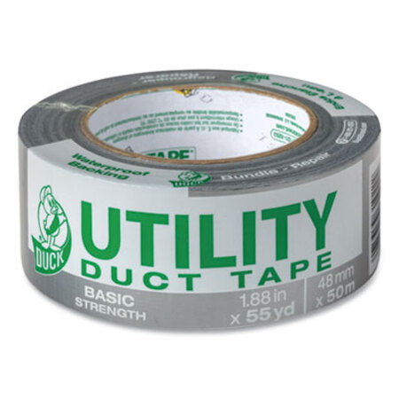 Duck® Utility Duct Tape, 3" Core, 1.88" x 55 yds, Silver - Roll of 1 - DUC-1118393-RL