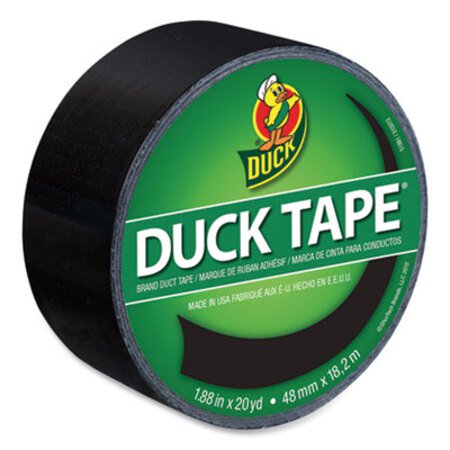 Duck® Colored Duct Tape, 3" Core, 1.88" x 20 yds, Black - Roll of 1 - DUC-1265013-RL