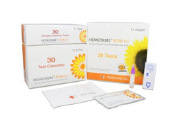 Hemosure Cancer Screening Test Kit Hemosure® Colorectal Cancer Screening Fecal Occult Blood Test (iFOB or FIT) Stool Sample 30 Tests CLIA Waived - Box of 1 - T1-CK30T-BX