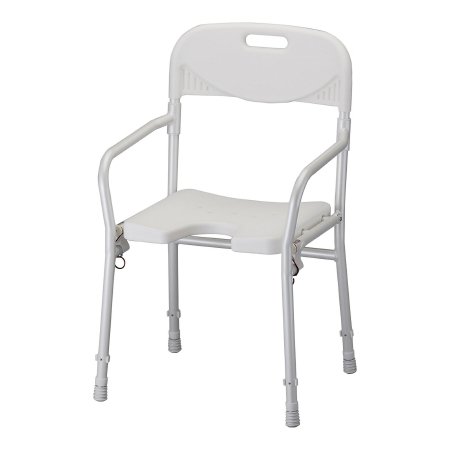 Nova Ortho-Med Shower Chair Nova Fixed Arms Aluminum Frame With Backrest 21 Inch Seat Width 250 lbs. Weight Capacity - Each - 9400-EA