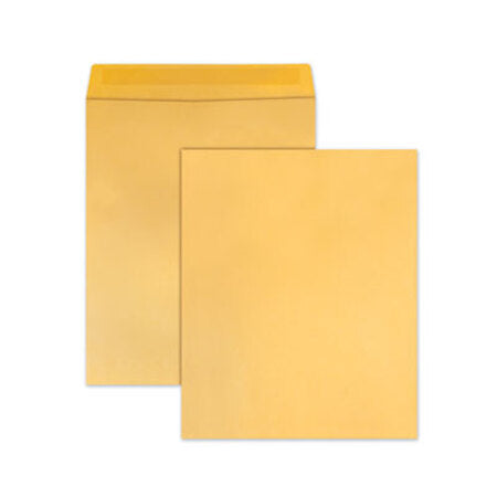 Quality Park™ Jumbo Size Kraft Envelope, Cheese Blade Flap, Fold-Over Closure, 14 x 18, Brown Kraft, 25/Pack - Box of 1 - QUA-42354-BX