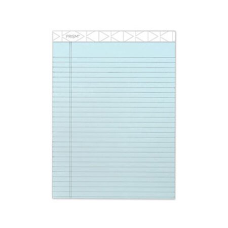 TOPS™ Prism + Colored Writing Pads, Wide/Legal Rule, 50 Pastel Blue 8.5 x 11.75 Sheets, 12/Pack - Pack of 1 - TOP-63120-PK