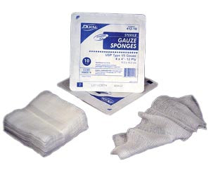 Dukal Gauze Sponge Dukal™ 3 X 3 Inch 200 per Pack NonSterile 12-Ply Square - Case of 20 - 3312H-CS