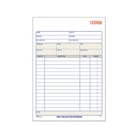TOPS™ Sales Order Book, Two-Part Carbonless, 7.94 x 5.56, 50 Forms Total - Each - TOP-46500-EA