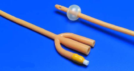 Cardinal Foley Catheter Dover™ 3-Way Standard Tip 5 cc Balloon 26 Fr. Silicone Elastomer Coated Latex - CT/10 - 8887688268-CT
