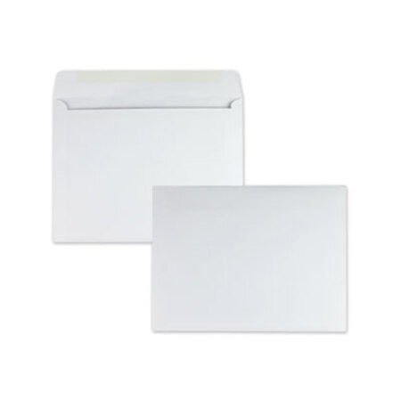 Quality Park™ Open-Side Booklet Envelope, #13 1/2, Cheese Blade Flap, Gummed Closure, 10 x 13, White, 100/Box - Box of 1 - QUA-37613-BX