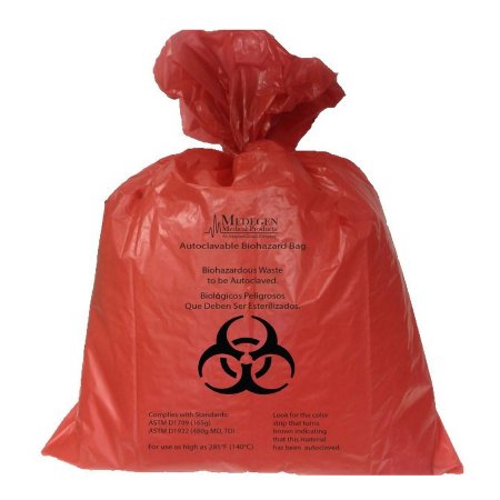 Medegen Medical Products LLC Biohazard Waste Bag Medegen Medical Products 60 gal. Red Bag Polyethylene 55 X 60 Inch - Case of 50 - 45-75-CS
