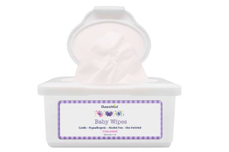 Donovan Industries Baby Wipe DawnMist® Tub Aloe / Lanolin Unscented 80 Count - TU/80 - BWU4340-TU