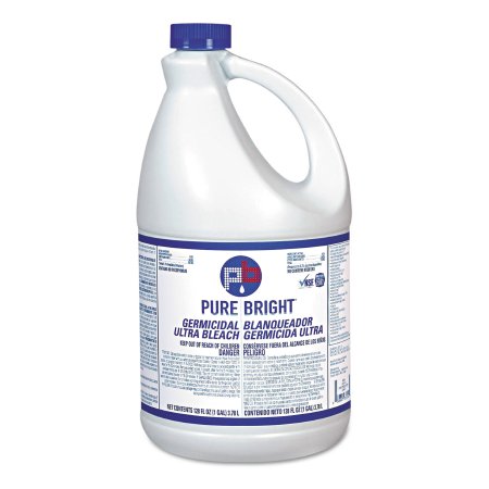 Lagasse Pure Bright® Bleach Germicidal Manual Pour Liquid 1 gal. Jug Chlorine Scent NonSterile - Case of 6 - KIKBLEACH6-CS