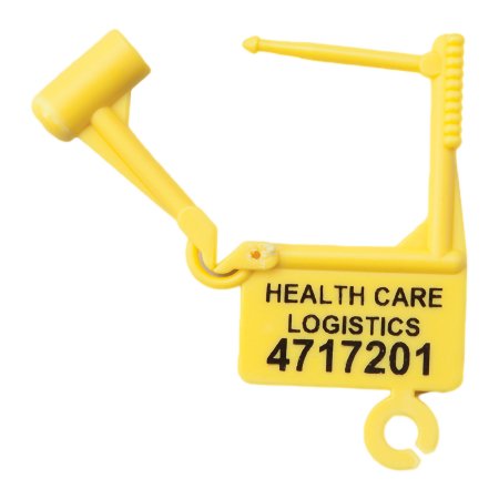 Health Care Logistics Padlock Seal Health Care Logistics Numbered Yellow Plastic 1-1/2 X 1-7/8 Inch - Pack of 100 - 7903-PK