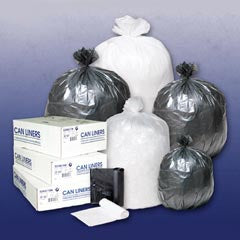 Lagasse Trash Bag Inteplast Group 55 gal. Clear HDPE 14 Mic. 36 X 60 Inch Star Seal Bottom Coreless Roll - Case of 8 - IBSS366014N-CS