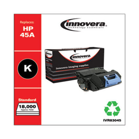 Innovera® Remanufactured Black Toner, Replacement for 45A (Q5945A), 18,000 Page-Yield - Each - IVR-83045-EA