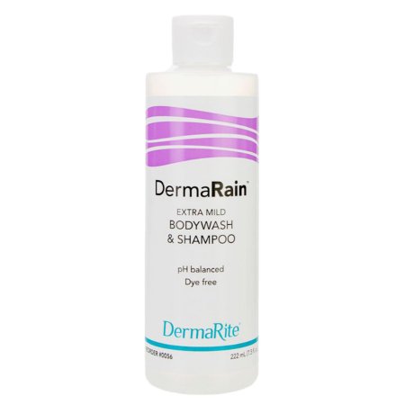 DermaRite Industries Shampoo and Body Wash DermaRain® 7.5 oz. Flip Top Bottle Scented - Each - 0056-EA