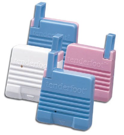 Werfen USA LLC Pediatric Lancet Tenderfoot® 1.4 mm Blade Retractable Push Button Activation Heel - Box of 50 - 000TFP50I-BX