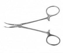 BR Surgical Hemostatic Forceps Halsted-Mosquito 5 Inch Length Surgical Grade Stainless Steel Curved - Each - WG12-22112-EA