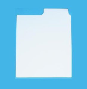 Health Care Logistics Card Divider 6-7/8 X 8-15/16 Inch, Tab: 1 X 3-1/8 Inch - Each - 6215-01-EA