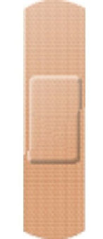 Dukal Adhesive Strip American® White Cross 3/4 X 3 Inch Fabric Rectangle Tan Sterile - Case of 12 - SVT3D-CS