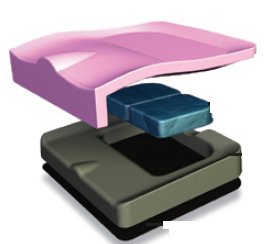 Pride Health Care Seat Cushion Spectrum Gel 18 W X 16 D Inch Foam / Gel - Each - E2605-EA