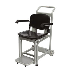 Health O Meter Chair Scale Health O Meter® Digital LCD Display 600 lbs./ 272 kg Capacity Black / Gray AC Adapter / Battery Operated - Each - 2595KL-EA