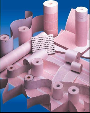 Precision Charts Diagnostic Recording Paper Thermal Paper Roll Without Grid - Box of 12 - TP49B66TSI-BX