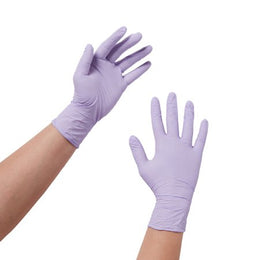 O&M Halyard Inc Exam Glove Halyard™ Lavender™ Small NonSterile Nitrile Standard Cuff Length Textured Fingertips Lavender Not Rated - Case of 2500 - 52817-CS