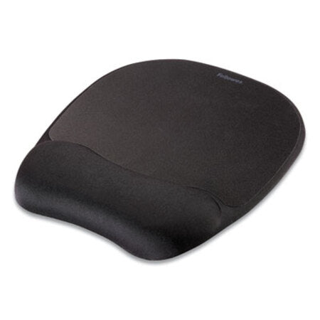 Fellowes® Memory Foam Mouse Pad with Wrist Rest, 7.93 x 9.25, Black - Each - FEL-9176501-EA